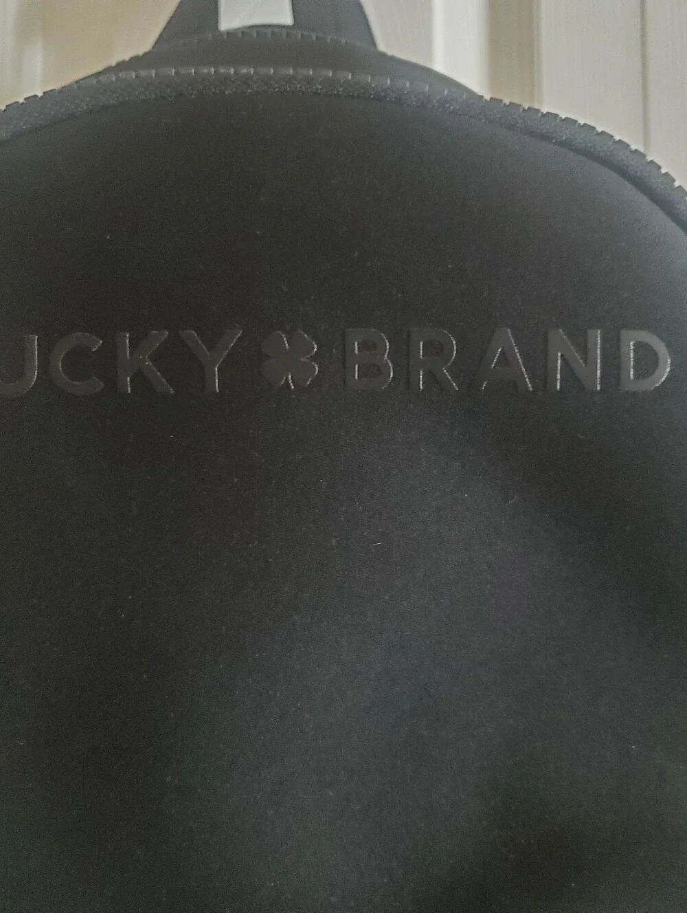 LUCKY BRAND GLOBETROTTER LAPTOP NEOPRENE BLACK BACKPACK.